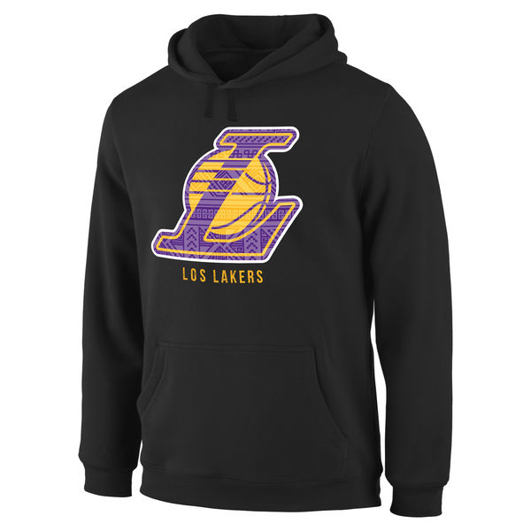  Men Los Angeles Lakers Noches Enebea Pullover Hoodie Black